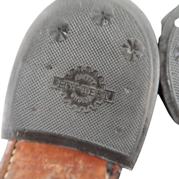 Hy Test Shoes Mens 8.5 Oxford Derby Wingtip Brogue Safety Work Leather Classic - Picture 11 of 16